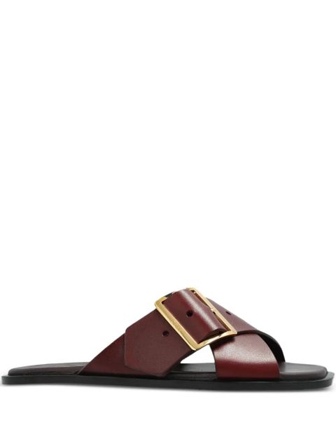 LOEWE buckle crisscross sandals - Red - zdjęcie produktu nr 1