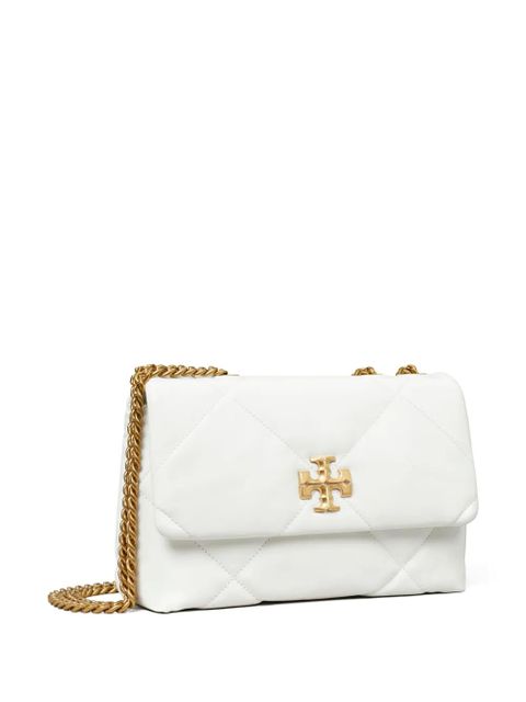 Tory Burch small Kira diamond-quilted convertible shoulder bag - White