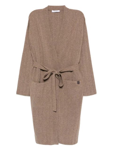 Max Mara ribbed belted cardigan - Brown - zdjęcie produktu nr 1