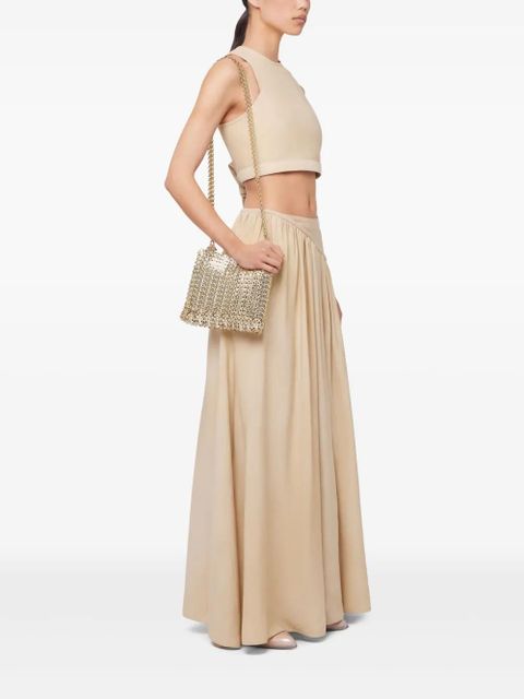 Rabanne twill maxi skirt - Neutrals