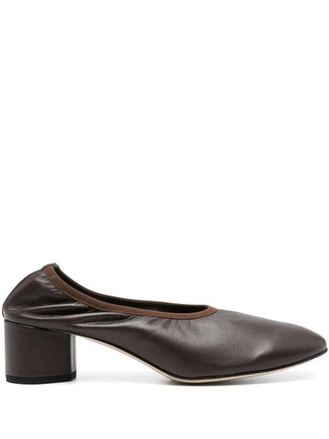Aeyde 45mm leather pumps - Brown - zdjęcie produktu nr 1