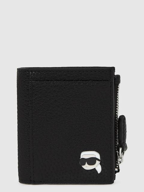 Karl Lagerfeld portfel IKON damski kolor czarny A4W32005 - zdjęcie produktu nr 1