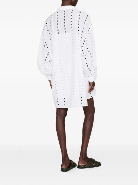 ANINE BING Mariane broderie anglaise dress - White