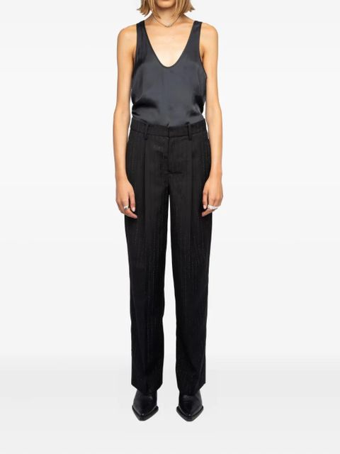 Zadig&Voltaire strass pinstripe trousers - Black - zdjęcie produktu nr 2