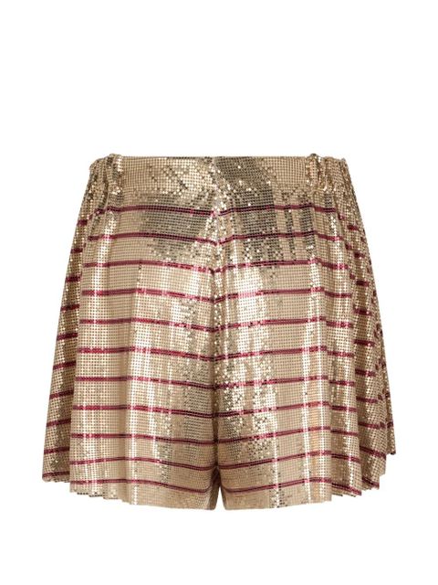 Rabanne striped shorts - Gold - zdjęcie produktu nr 2