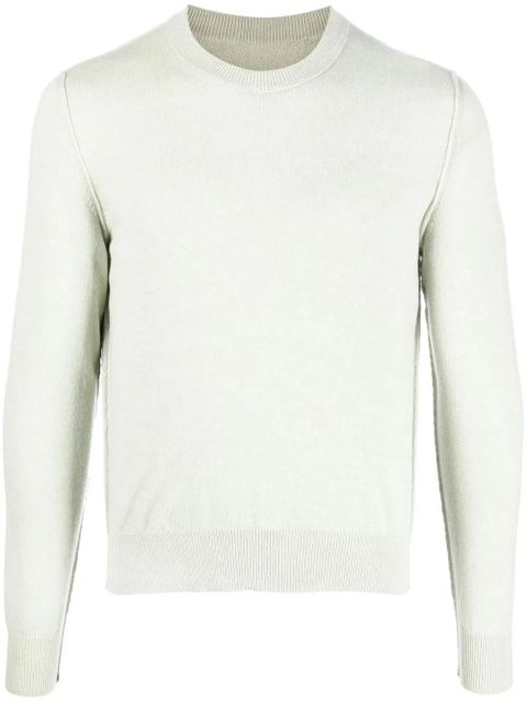 Maison Margiela crew-neck cashmere jumper - Green - zdjęcie produktu nr 1