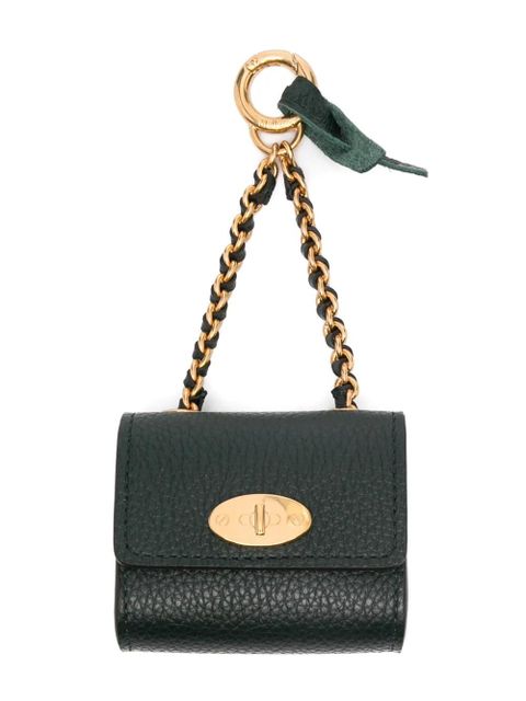 Mulberry Lily leather keyring - Green - zdjęcie produktu nr 1