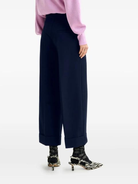 Essentiel Antwerp pressed-crease flared trousers - Blue