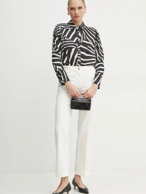 Marciano Guess koszula MOLLY damska kolor czarny regular z kołnierzykiem klasycznym 5RGH34 9917Z