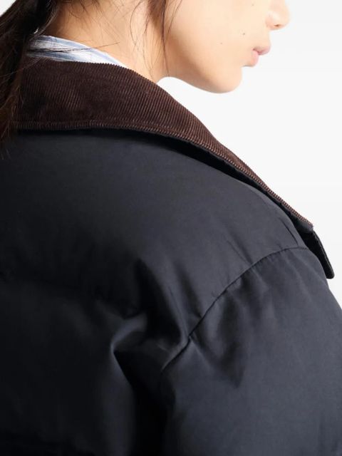 Prada logo-detail padded jacket - Black