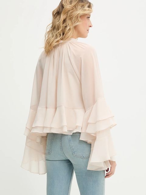 Answear.LAB bluzka damska kolor beżowy gładka
