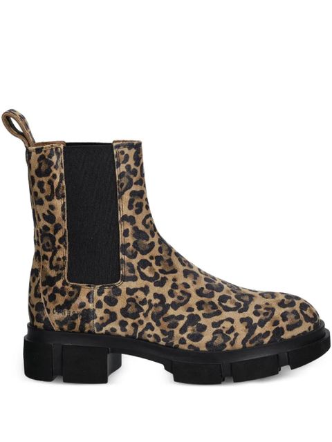 Copenhagen leopard-print lug-sole Chelsea boots - Brown - zdjęcie produktu nr 1