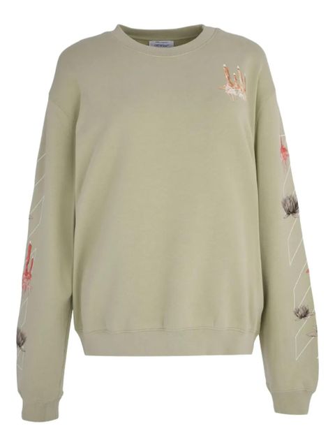 Off-White Candles Arrow crew-neck sweatshirt - Green - zdjęcie produktu nr 1