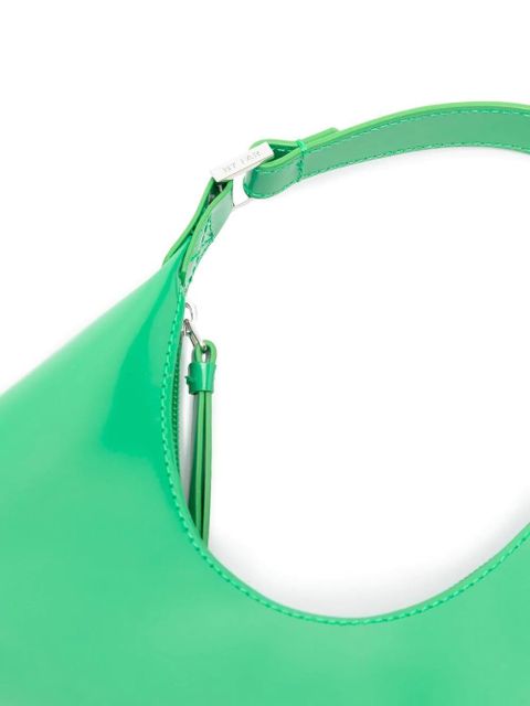 BY FAR Amber mini leather shoulder bag - Green