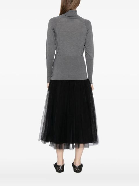 Simone Rocha fitted high-neck top - Grey