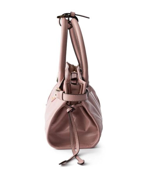 Prada mini Bonnie leather tote bag - Pink