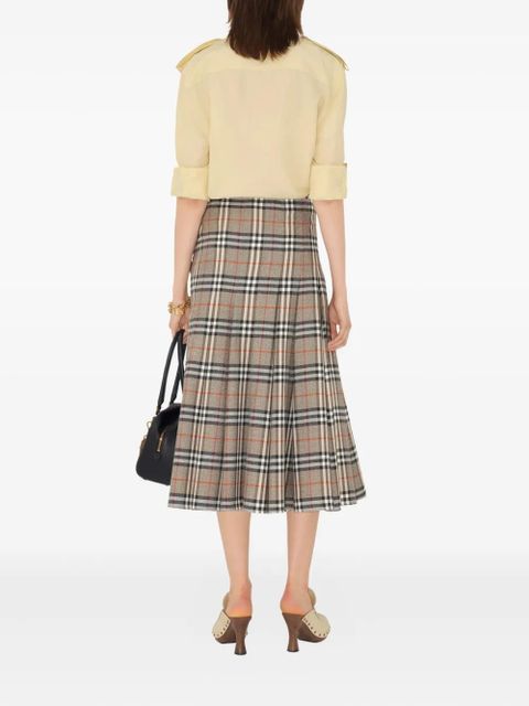 Burberry wool midi skirt - Grey - zdjęcie produktu nr 2