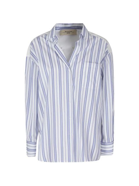 Weekend Max Mara broderie-anglaise striped shirt - White - zdjęcie produktu nr 1
