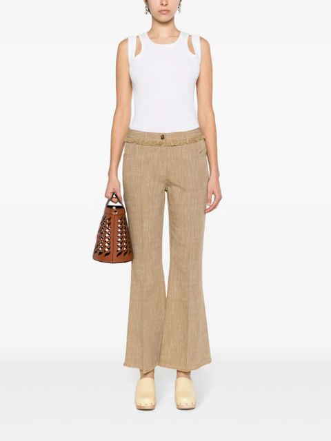 ETRO flared cropped trousers - Brown - zdjęcie produktu nr 2