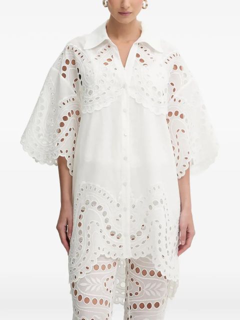 Charo Ruiz Ibiza Tao broderie anglaise top - White - zdjęcie produktu nr 1