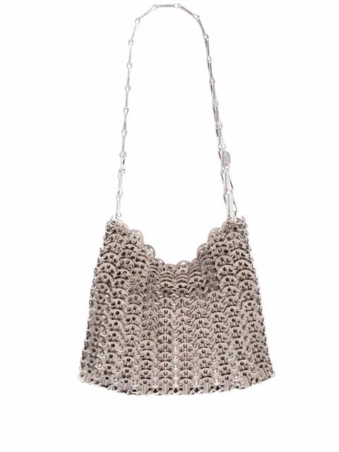Rabanne Iconic 1969 disc shoulder bag - Silver - zdjęcie produktu nr 1
