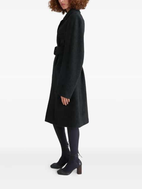 LEMAIRE belted tailored coat - Black