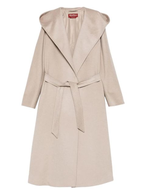 Max Mara hooded belted coat - Neutrals - zdjęcie produktu nr 1