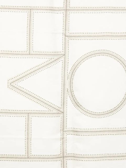 TOTEME geometric-print scarf - Neutrals