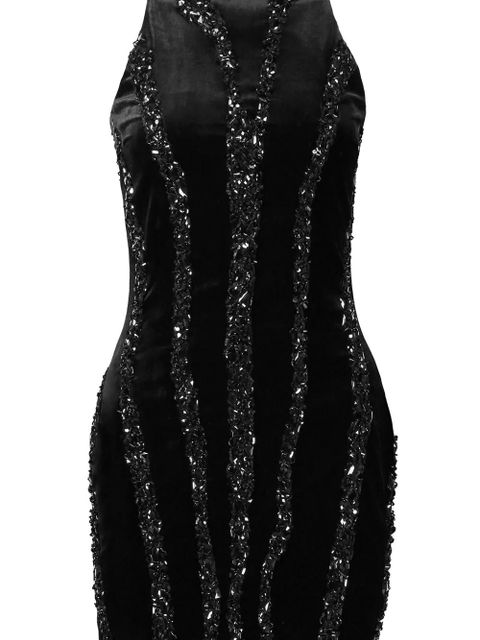 Balmain zebra-pattern mini dress - Black - zdjęcie produktu nr 2