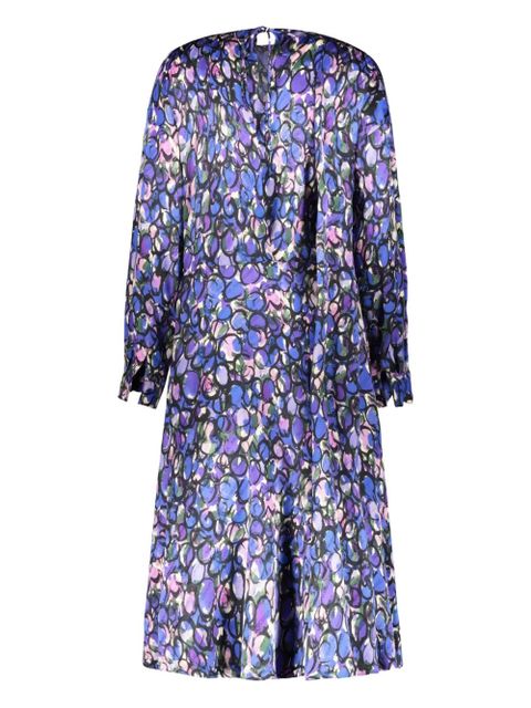 Balenciaga jacquard floral-print dress - Blue - zdjęcie produktu nr 2