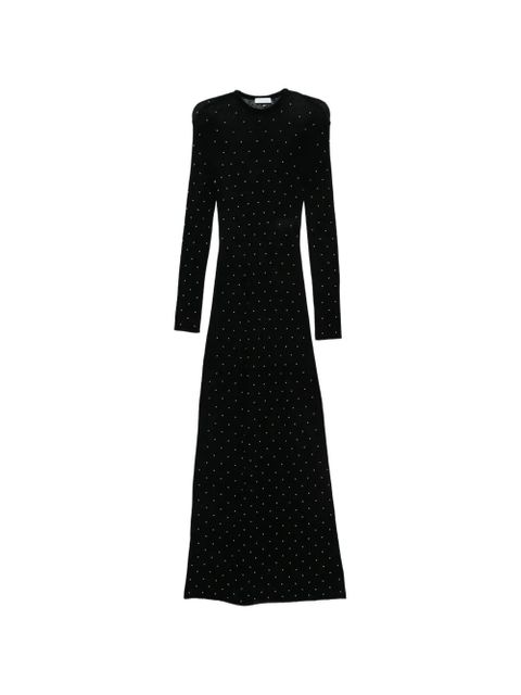 Rabanne studded long-sleeve maxi dress - Black - zdjęcie produktu nr 1