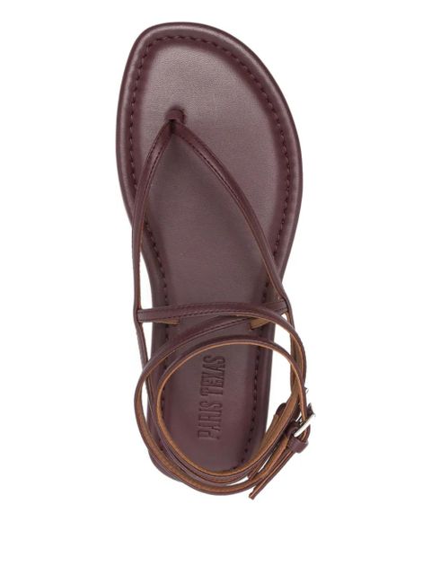 Paris Texas hydra strappy flat sandals - Red