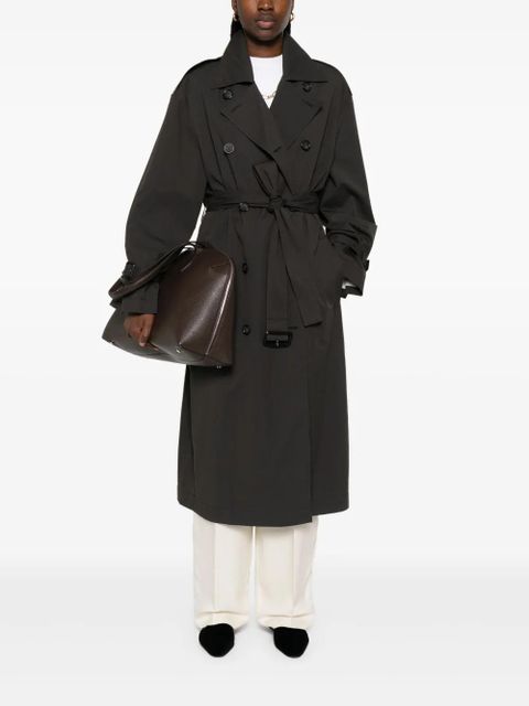 TOTEME crisp summer trench coat - Black