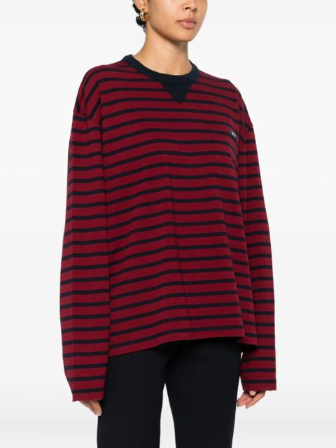 Prada striped pocket T-shirt - Red