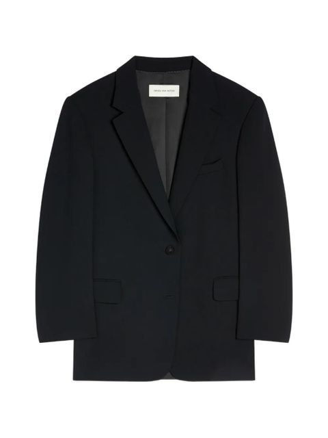 DRIES VAN NOTEN oversized crêpe blazer - Black - zdjęcie produktu nr 1