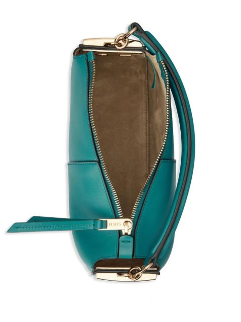 Tod's logo-plaque leather tote bag - Blue