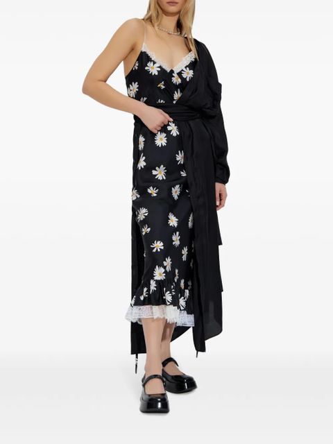Moschino daisy-print midi dress - Black - zdjęcie produktu nr 2