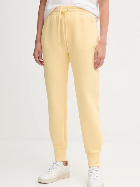 Lacoste spodnie dresowe kolor żółty gładkie XF0343 - zdjęcie produktu nr 1