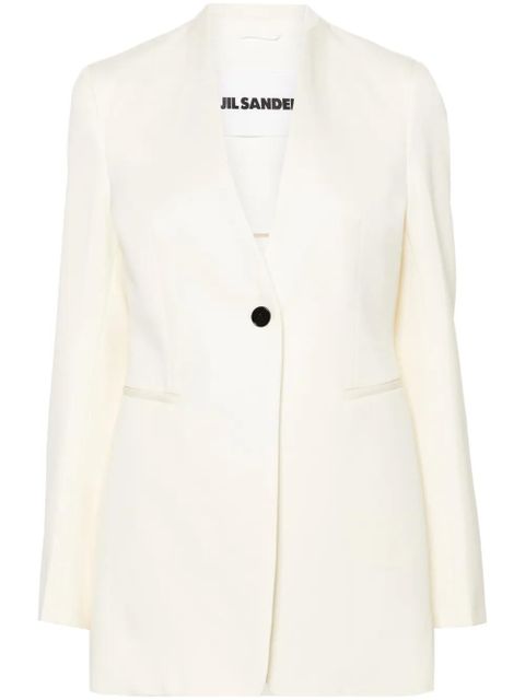 Jil Sander single-breasted wool blazer - Neutrals - zdjęcie produktu nr 1