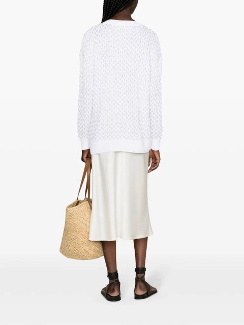 Missoni sequin-embellished chunky-knit cardigan - White - zdjęcie produktu nr 2