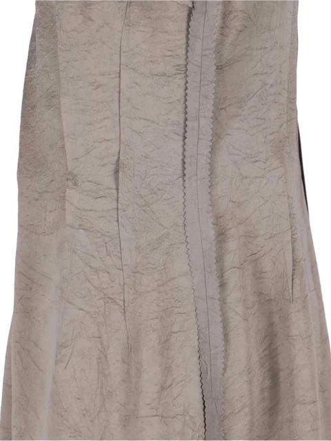 Maison Margiela crinkled-effect panelled midi dress - Grey