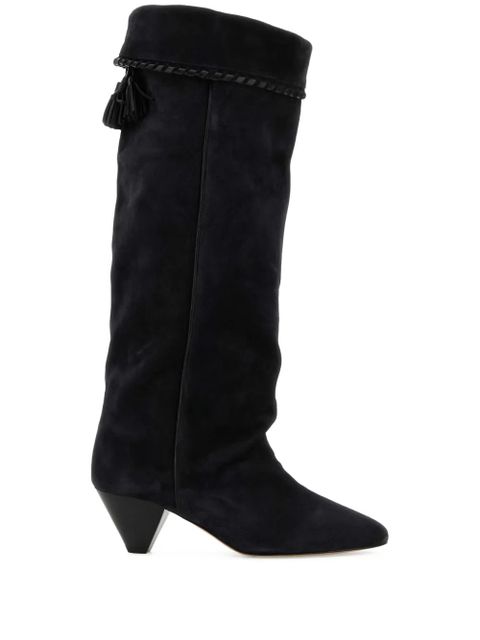 ISABEL MARANT 45mm Elisa suede boots - Black - zdjęcie produktu nr 1