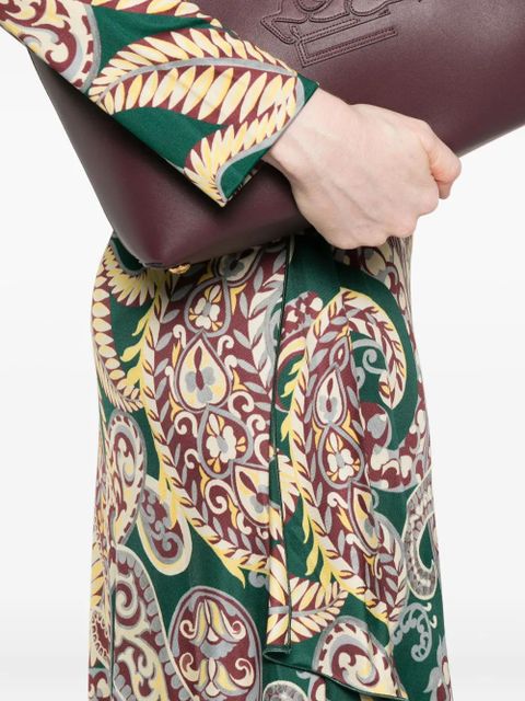 ETRO paisley-print asymmetric midi dress - Green