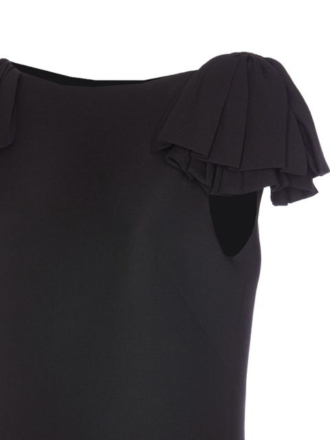 Valentino Garavani crepe dress - Black