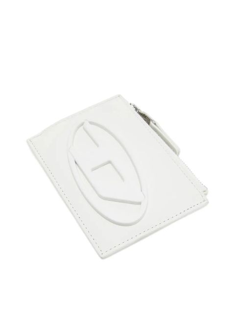 Diesel 1DR leather cardholder - White