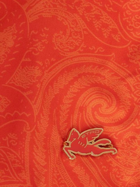 ETRO paisley-print sleeveless swimsuit - Orange