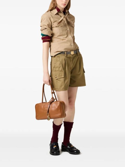 Miu Miu neckerchief poplin shirt - Neutrals