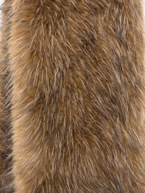 GANNI faux-fur scarf - Neutrals