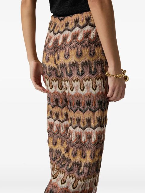 Missoni patterned trousers - Brown
