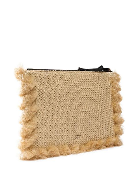 PINKO tassel top-zip clutch bag - Neutrals - zdjęcie produktu nr 2